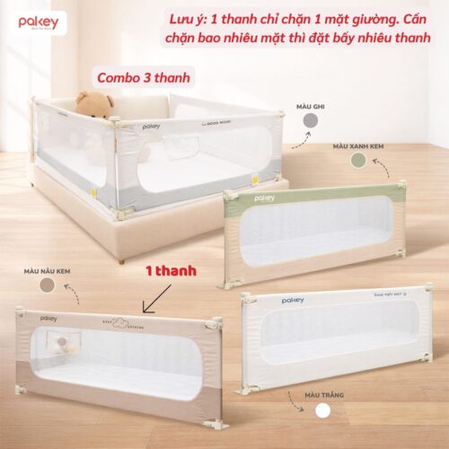 Thanh chắn giường 1m4