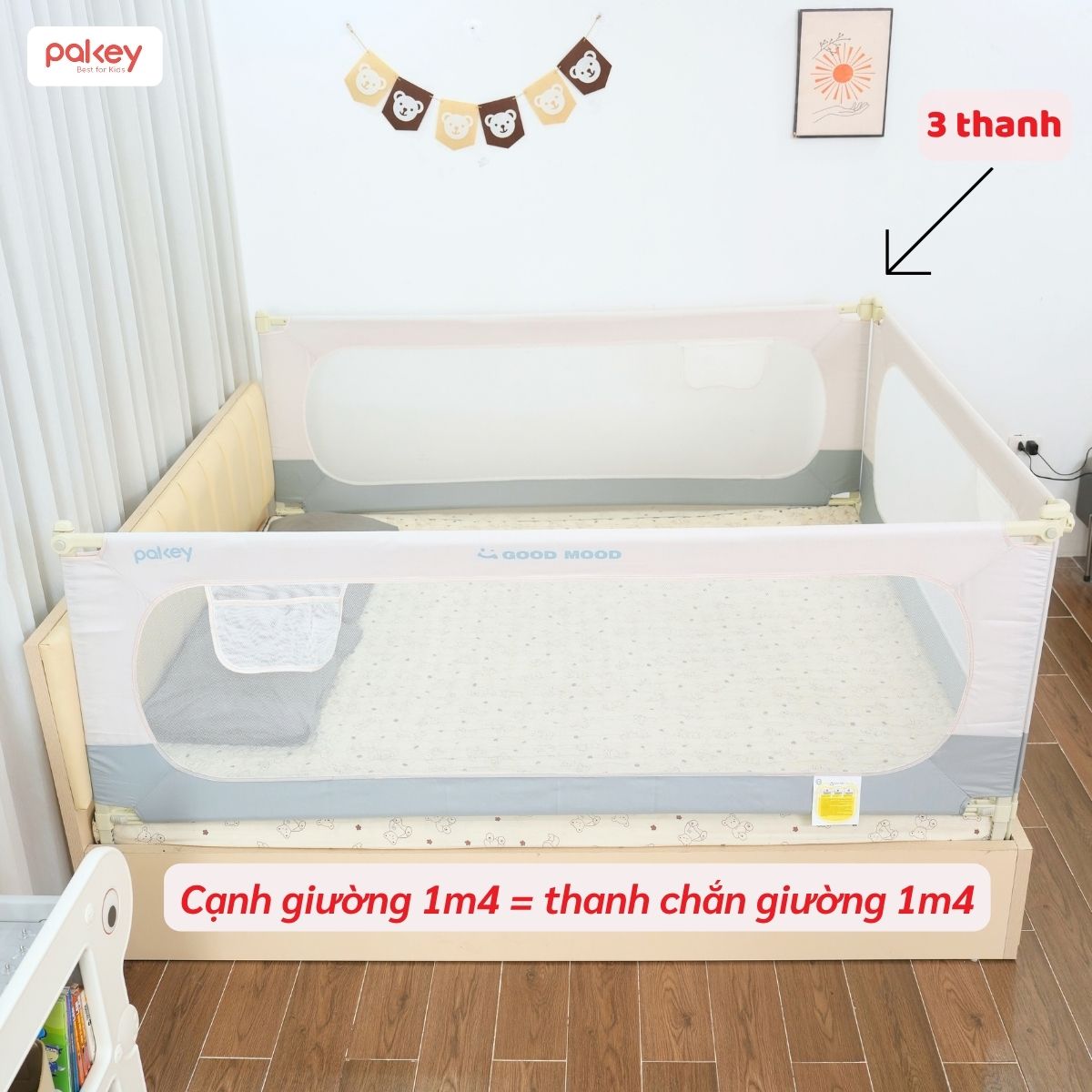 Thanh chắn giường 1m4 24 Thanh chắn giường 1m4