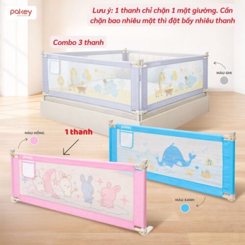 Thanh chắn giường 1m6 6 Cách xác định số lượng thanh chắn giường cần mua