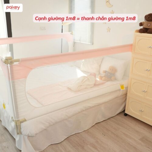 Thanh chắn giường 1m8 dùng cho cạnh giường dài 1m8