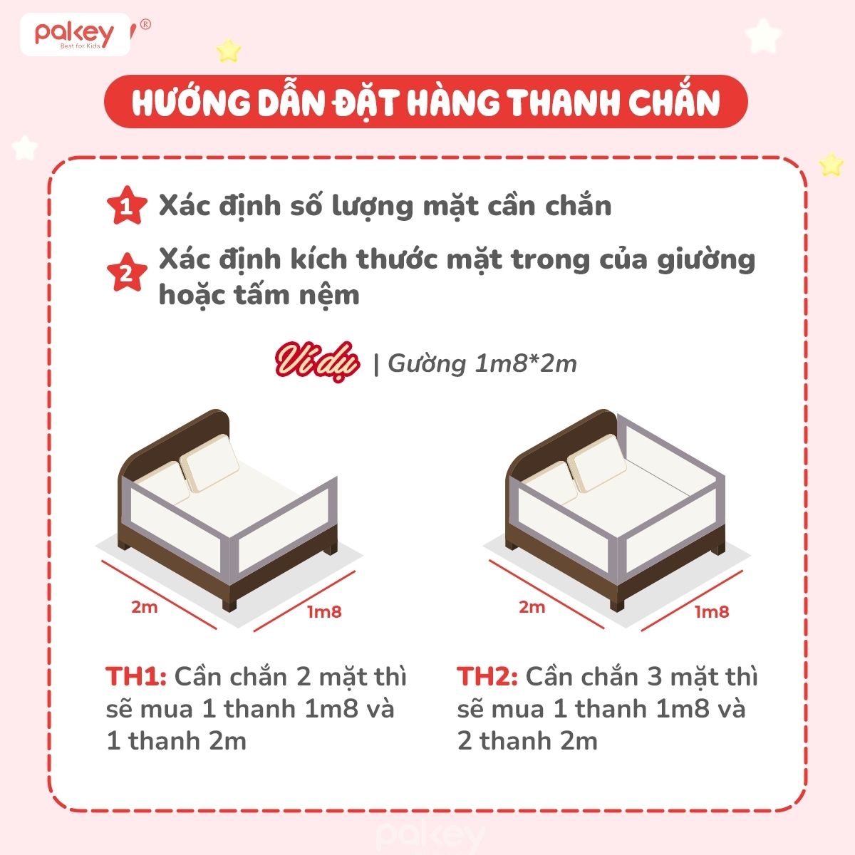 Combo thanh chắn giường 1m8x2m Pakey - SV1 xanh dương 54 Combo thanh chắn giường 1m8x2m Pakey
