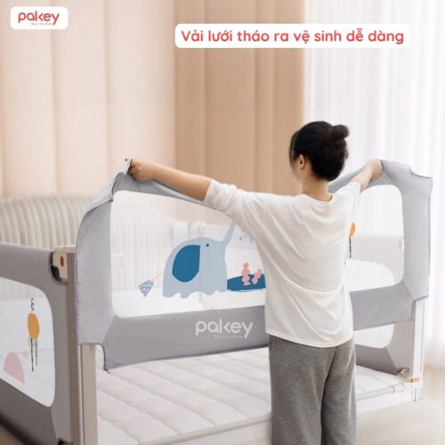 Combo thanh chắn giường 1m8x2m Pakey - SV1 xanh dương 22 Combo thanh chắn giường 1m8x2m Pakey
