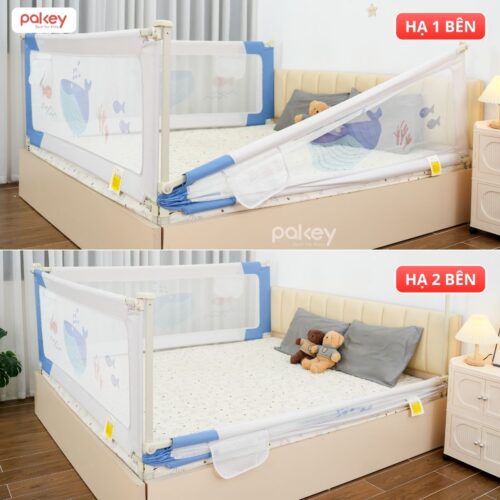 Combo thanh chắn giường 1m8x2m Pakey - SV1 xanh dương 20 Combo thanh chắn giường 1m8x2m Pakey
