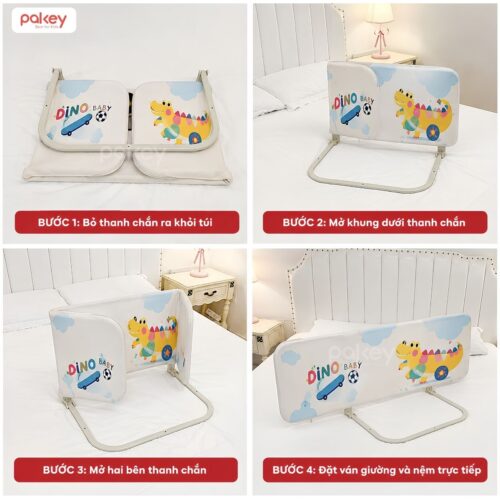 Thanh chắn giường gấp gọn Pakey GG04 11 Thanh chắn giường gấp gọn Pakey GG04